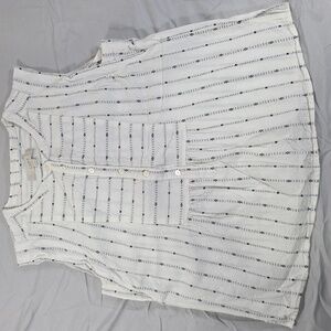 LOFT White Cotton Sleeveless Top